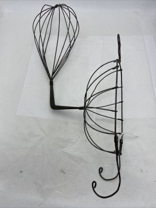 Vintage Rustic Metal Wire Hat Rack Wig Holder Display Stand H 21”