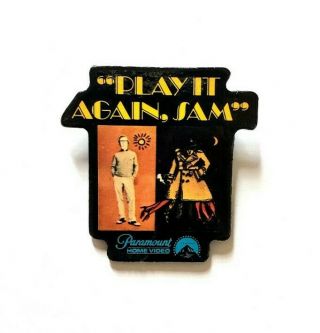 Vintage Paramount Movie Promo Pin 10 Play It Again Sam Woody Allen Diane Keaton
