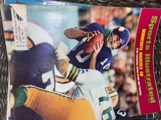 Sports Illustrated October 8 1973 Football Minnesota Green Bay Fran Tarkenton
