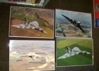 Four Avro Vulcan Xh558 Photographs 450mmx305mm.  Fujicolor Photo Paper