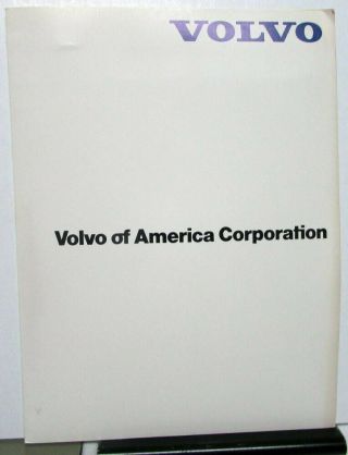 1975 Volvo Car Models Introduction Press Kit Media Release