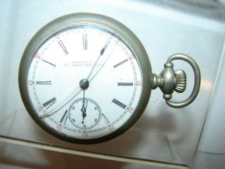 antique 1892 American Waltham 18S model 1883 PS Bartlett pocket watch 2