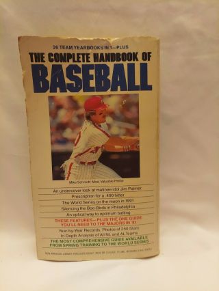 1981 Season: The Complete Handbook of Baseball edited by Zander Hollander 2