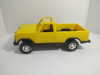 Vintage Gay Toys Yellow Plastic Tow Truck Made In The Usa 13 " Long