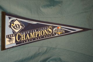 2008 Tampa Bay Rays Al Champions Mlb Wincraft Felt Pennant