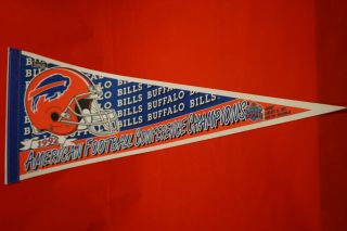 1992 Buffalo Bills Afc Champs Wincraft Nfl Felt Pennant