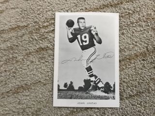 Johnny Unitas Baltimore Colts Action Print (5 X 7) From Sears,  Roebuck And Co.