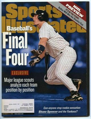 Si: Sports Illustrated October 12,  1998 Final Four: Shane Spencer,  Ny Yankees Vg