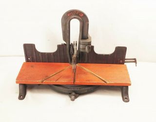 Vtg Antique Stanley No.  150 Miter Box Cast Iron Woodworking Tool