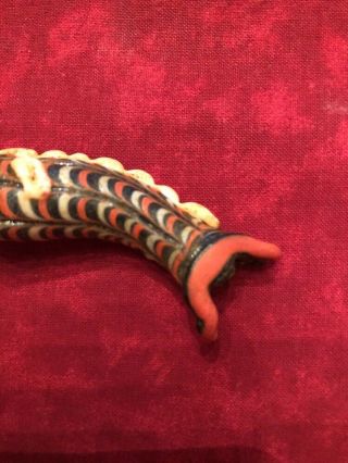 Antique Phoenician Handmade Mosaic Glass Fish Pendant Bead 3