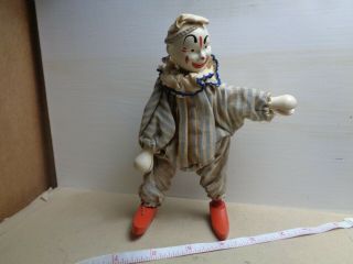 Antique Schoenhut Humpty Dumpty Circus Clown,  Vintage Wood Toy,  Gt
