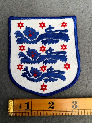 England National Football Team Three Lions Patch Crest English Uk Soccer B5