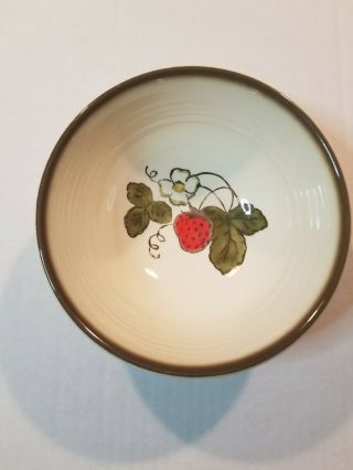 Vintage Poppytrail By Metlox California Strawberry 5 1/2 " Cereal Bowl
