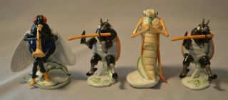Karl Ens Volkstedt Vintage German Porcelain Figurine - 4 Musical Insects