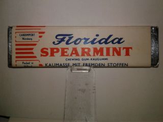 Vtg 1960 ' s Chewing Gum Wrapper Stick Candimport,  Florida Spearmint 3