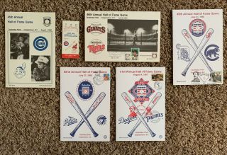 Official Scorecards From Mlb Hall Of Fame Game At Doubleday Field Cooperstown Ny