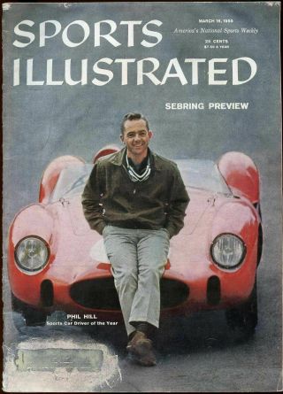 Si: Sports Illustrated March 16,  1959 Phil Hill Sports Car Driver Of The Year G