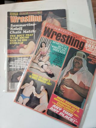 Sports Review Wrestling Annual 1976 Noc 1975 Sheik Andre Sammartino Koloff