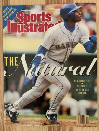 May 7,  1990 Ken Griffey,  Jr.  Seattle Mariners Sports Illustrated No Label