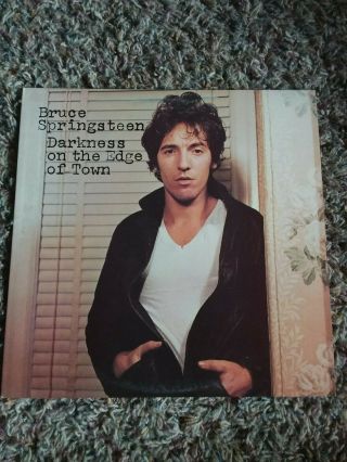 1978 Bruce Springsteen " Darkness On The Edge Of Town " Vintage Vinyl Record Album