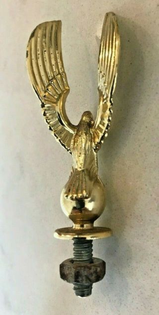 Vintage Cast Gold Metal Trophy Topper Eagle on Ball w/Wings Sports Team Award 3