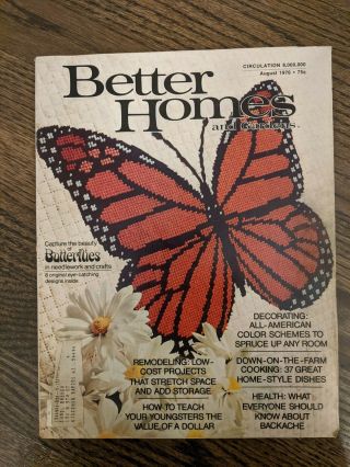 Vintage Better Homes And Gardens,  August 1976,  Capture The Beauty Of Butterflies