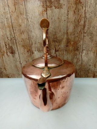 Gorgeous Antique WELSH COUNTRY OVER FIRE COPPER 11.  25 
