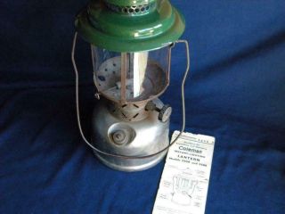 Antique Coleman Instant Lighting Lantern Dual Mantle Model 220B 1919 Date Parts 2
