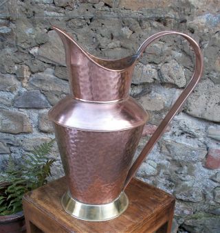 Vintage Copper& Brass Jug,  Pitcher,  Flower Vase,  Display,  Morrocan