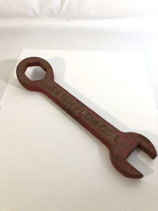 Antique Hester Plow Co 1 Cast Iron Tractor Wrench Farm Tool Advertising