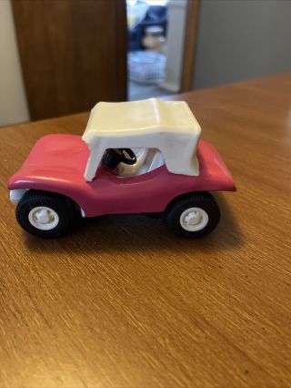 Vintage 70’s Tonka Mini Pink Dune Buggyw/ Removable Top Metal Made In Usa 55340