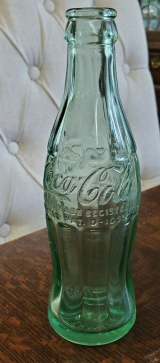 Vintage 1948 Patent D - 105529 Coca Cola Bottle From Plymouth Indiana
