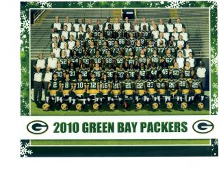 2010 Green Bay Packers Team Photo Football Wisconsin Nfl Usa