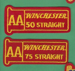 Winchester Aa 50 & 75 Straight Shotgun Shooting Patches