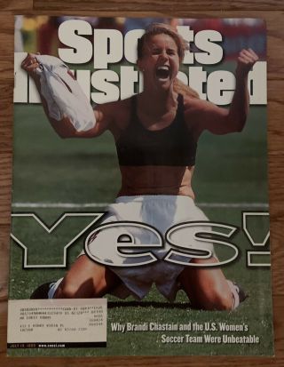 Sports Illustrated July 19,  1999 Brandi Chastain Iconic Usa Soccer Champions
