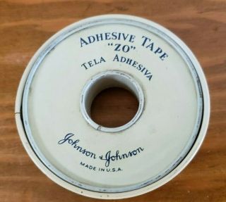 Vintage Red Cross Waterproof Adhesive Tape Tin,  1/2 " X 10 Yds,