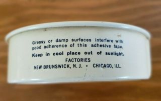 Vintage Red Cross Waterproof Adhesive Tape Tin,  1/2 