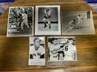Jim Piersall 8x10 Press Photos (5) The Sporting News Tsn Boston Red Sox Senators