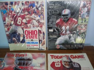 4 - Ohio State V Michigan Football Programs & 2 Mags - Nm/mt Priced To Go