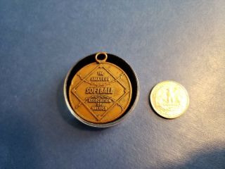 The Amateur Softball Association Of America Token Medal Metro Boston