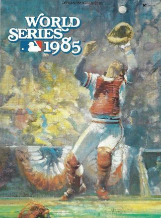 1985 World Series Program,  Kansas City Royals Vs St.  Louis Cardinals -