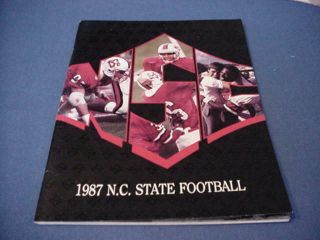 1987 North Carolina State Football Media Guide - Nc State