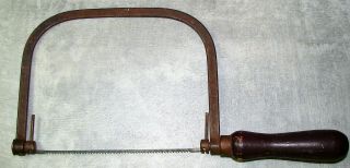 Vintage Coping Saw With Wooden Handle