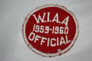 Vintage Wisconsin Interscholastic Athletic Assoc.  Official Patch 1959 - 1960 Wiaa