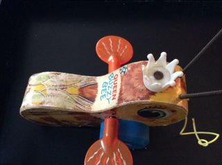 Vintage,  Fisher Price,  Queen Busy Bee Wood Pull Toy 444,  Complete,  Very Good 2