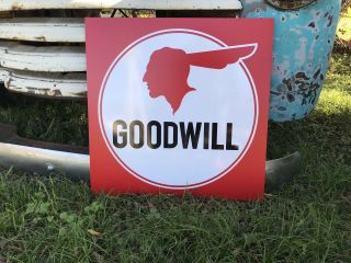 Antique Vintage Style Goodwill Pontiac Sign