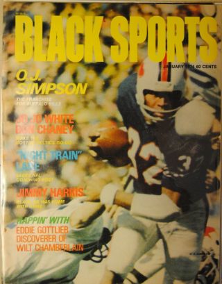 1974 Black Sports - Buffalo Bills Oj Simpson