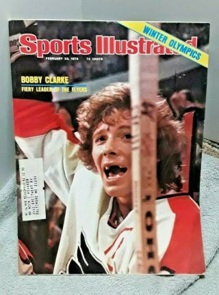 Sports Illustrated February 23 1976 Bobby Clarke Philadelphia Flyers Olympics