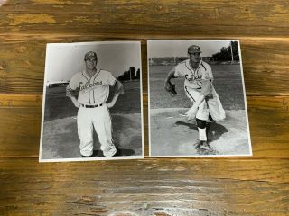 Ray Rosenbaum 8x10 Press Photos (2) The Sporting News 1955 Army Baseball Mvp