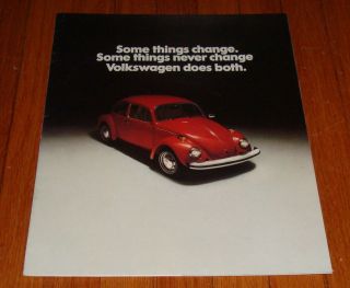 1975 Volkswagen Vw Beetle Sales Brochure